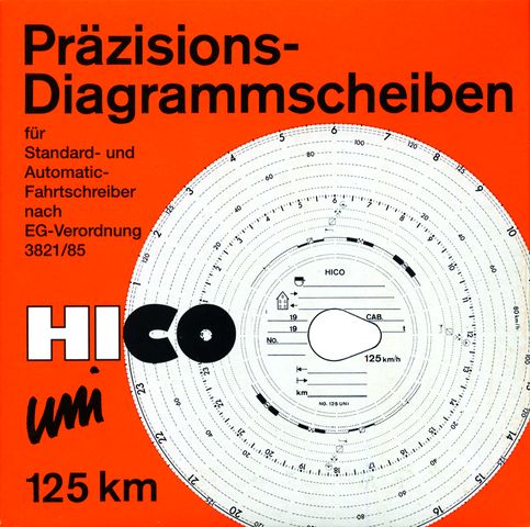 Kotoučky do tachografu Hico - 125
