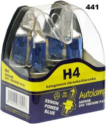 krabička AUTOLAMP H4 24V 100/90W P43t XENON POWER BLUE 2ks