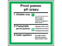 Tabulka - První pomoc při úrazu 20 x 20 cm