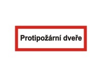 Tabulka - Protipožární dveře 29,7 x 10,5 cm